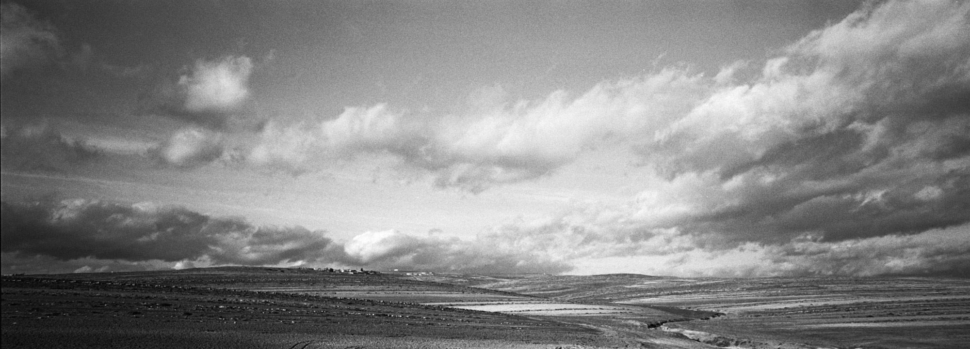 Champs à perte de vue le long de la Nationale 5 entre Alger et Constantine. 10/02/2016, ALGERIE.